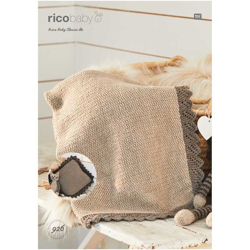 Rico Baby Classic DK Pattern 926 Blanket & Pillow